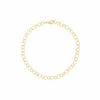 Pulseira Elo Português 5mm19cm, Banhada a Ouro18k