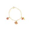 Kit LOL Brinco, Colar e Pulseira Completo Banhado a Ouro 18K