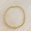 1000109.jpg Pulseira Elo Português, 19cm/3,9mm Banhado a Ouro