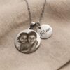 Colar Personalizado, com Nome e Foto Gravado, Aço inox