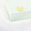 Anel de Formatura Infantil ABC, Banhado a Ouro 18K