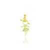 5000033-PI.jpg Pingente Menina Bailarina, com Zircônia Cristais, Banhado a Ouro