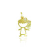 5000038-PI.jpg Pingente Menina, Laço com Zircônia Cristais, Banhado a Ouro