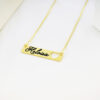 8000045-PER-2.jpg Colar Placa, Personalizado com Nome e Coração Vazado, Banhado a Ouro