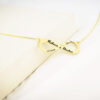 Colar Infinito, Personalizado com Nomes, Banhado a Ouro