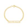 Pulseira De Bebê Personalizada Com Nome Vazado, Banhado Ouro
