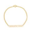 Pulseira Paz, Personalizado, Semijoia, Banhado a Ouro 18k
