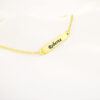 8000251-PER.jpg Pulseira Infantil Placa Lisa Personalizada com Nome, Banhada