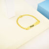 Pulseira Infantil, Tigor T Tigre com Nome, Personalizado, Banhado a Ouro