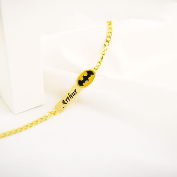 Pulseira Infantil, Batman com Resin...