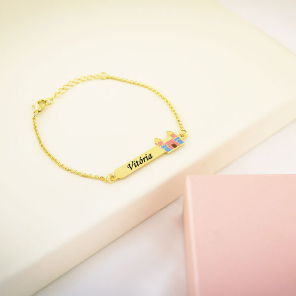 Pulseira Infantil, Castelo com Resi...