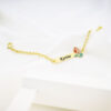 Pulseira Infantil, Sereia com Resina Personalizado, Banhado