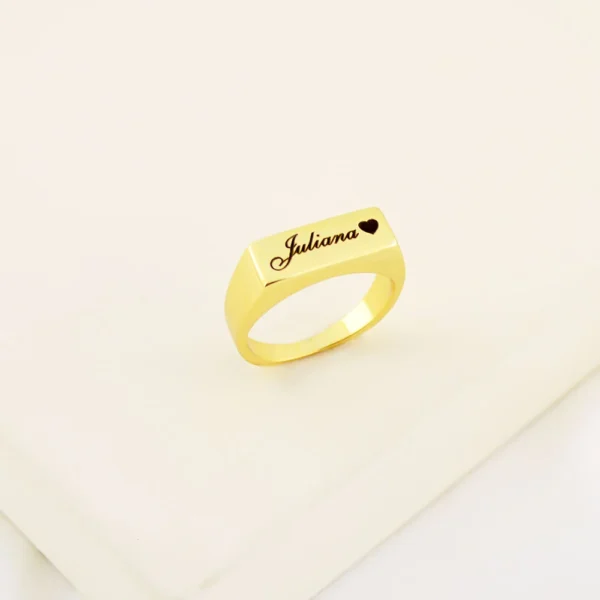 Anel Jéssica Personalizado, com No...