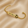 Bola Pulseira Infantil, Bola de Futebol Personalizado, Banhado
