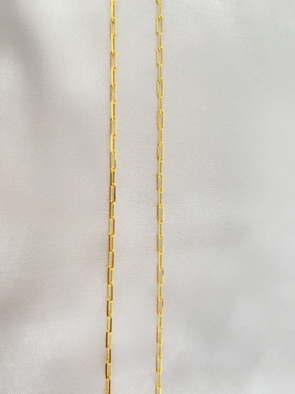 Codigo-40-2.jpg Corrente Masculina Cartier, 60cm Fina Banhado a Ouro 18K