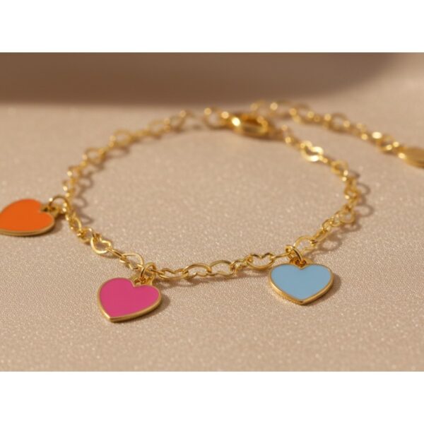 Pulseira Infantil de Coração com ...