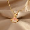 INFANTIL -0055 Colar Infantil LOL, com Resina, Banhado a Ouro 18K