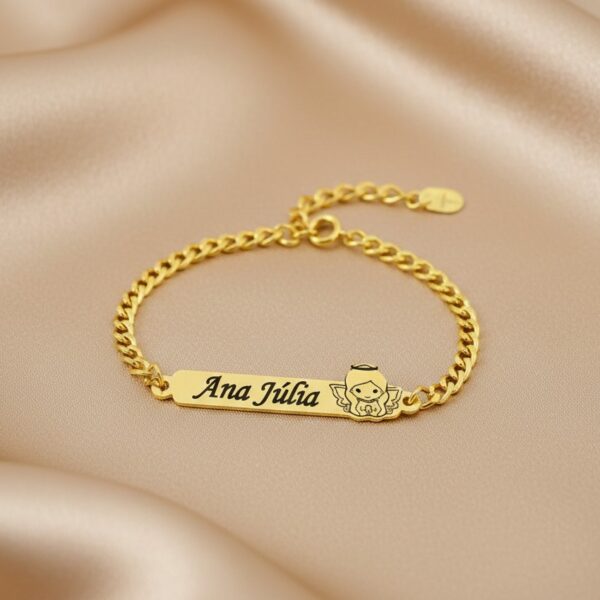 Pulseira Infantil, Anjinho/a Person...