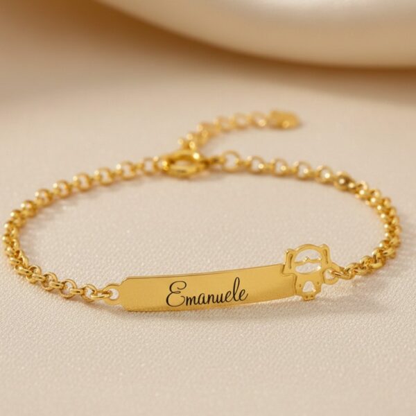 Pulseira Infantil, Menina com Nome ...