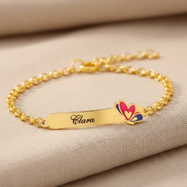 Pulseira Infantil, Borboleta com Re...