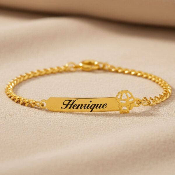 Pulseira Infantil, Menino com Nome ...