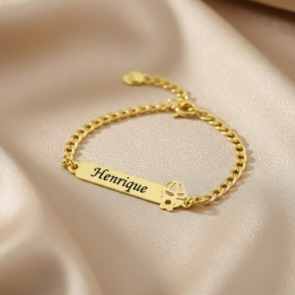 Pulseira Infantil, Menino com Nome ...
