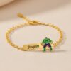 Pulseira Infantil, Hulk Verde Personalizado, Banhado a Ouro