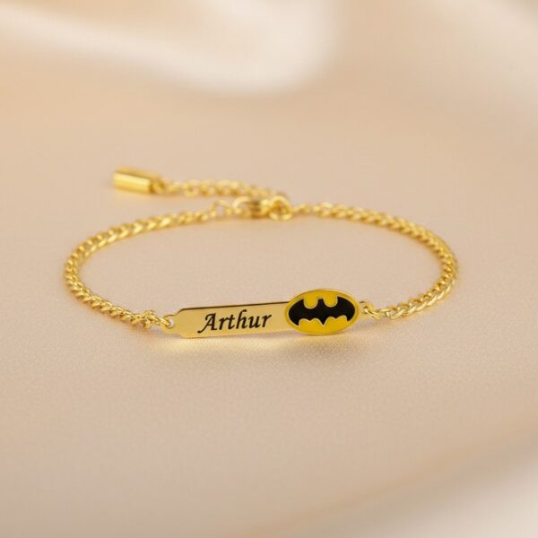 Pulseira Infantil, Batman com Resin...