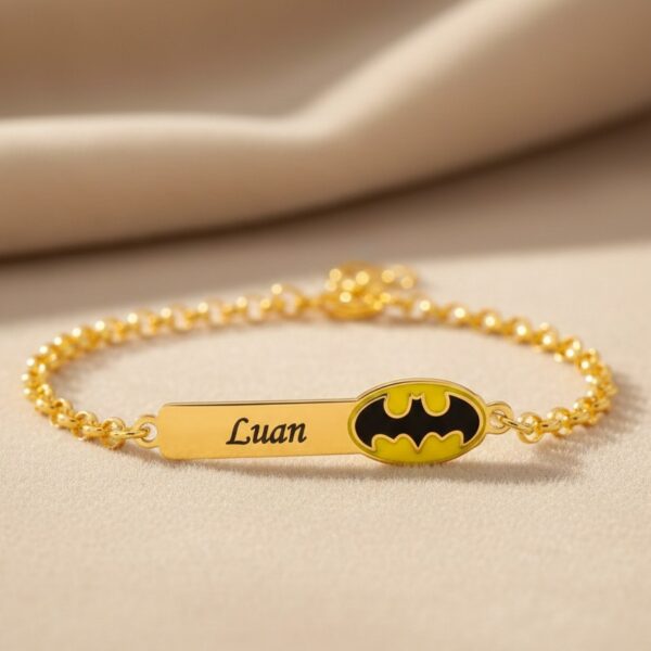 Pulseira Infantil, Batman com Resin...