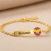 Pulseira Infantil, Mulher Maravilha com Resina Personalizado