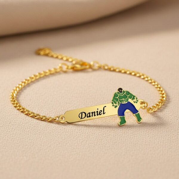 Pulseira Infantil, Hulk Verde Perso...
