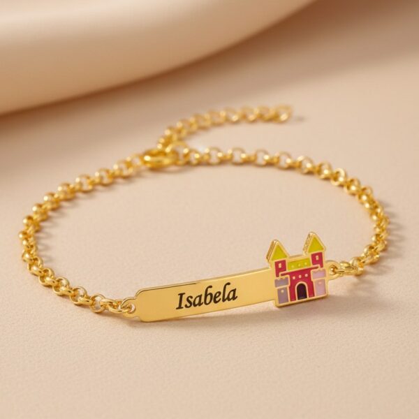 Pulseira Infantil, Castelo com Resi...