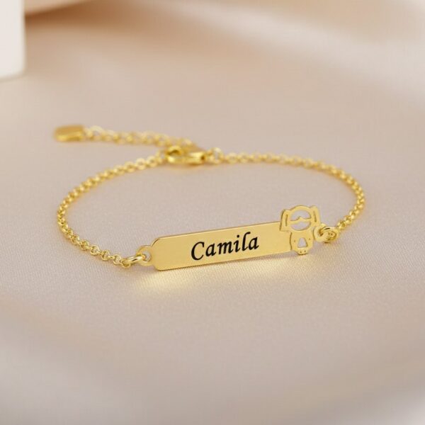 Pulseira Infantil, Menina com Nome ...