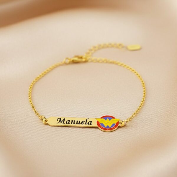 Pulseira Infantil, Mulher Maravilha...