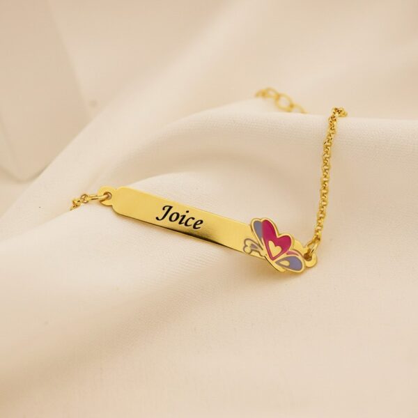 Pulseira Infantil, Borboleta com Re...