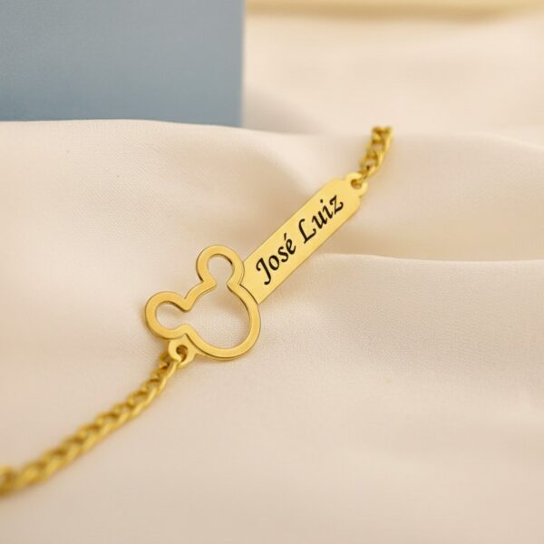 Pulseira Infantil, Mickey Vazado Pe...