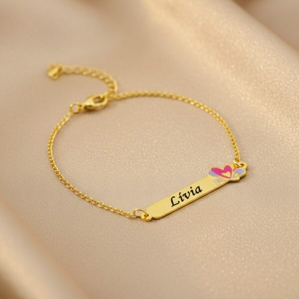 Pulseira Infantil, Borboleta com Re...