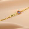 Infantil -0172 Pulseira Infantil, Capitão América com Resina, Personalizado