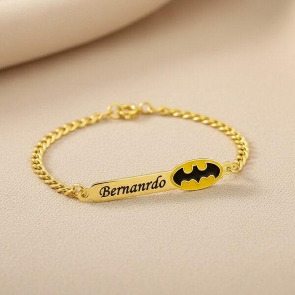 Pulseira Infantil, Batman com Resin...