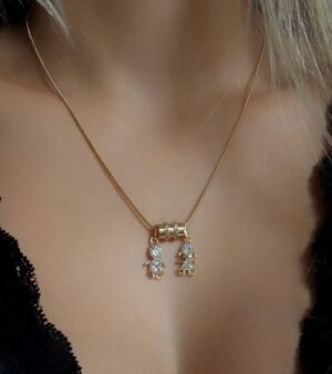 Pingente Menino, Corpo Cravejado co...