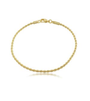 Pulseira Cordão Baiano, 19cm/2mm, ...