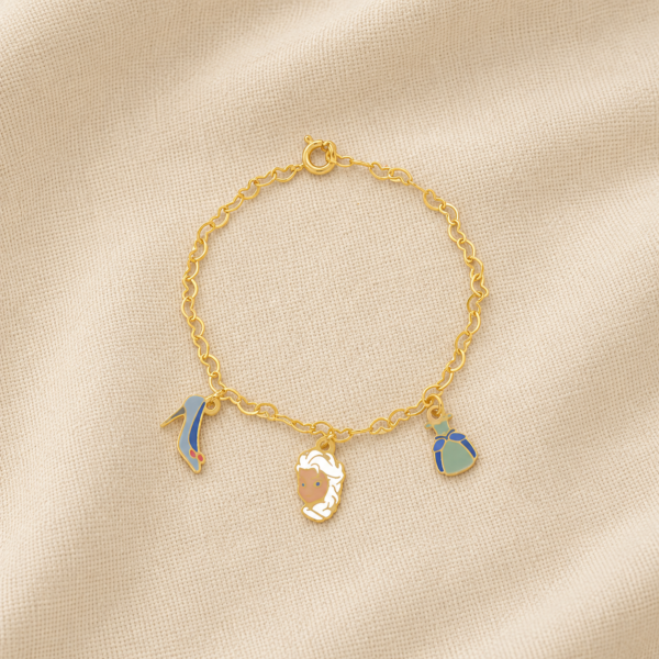 Pulseira Infantil Frozen com Pingen...