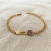 Pulseira moana Pulseira Infantil, Moana com Resina, Banhado a Ouro