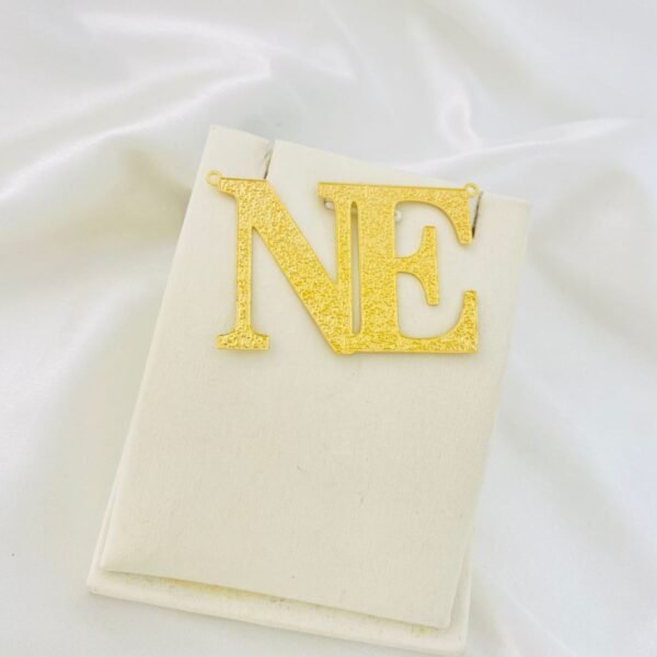 Monograma de Inicias Grossa Fosca Sob Encomenda Banho a Ouro