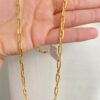 Corrente Cartie, 60cm/4,2mm, Banhado a Ouro 18K