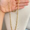Corrente Cartie, 60cm/4,2mm, Banhado a Ouro 18K