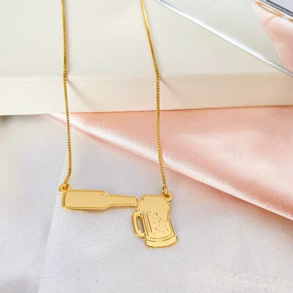 Colar Cerveja, Com Gravação a Las...