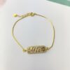 Pulseira Love, com Zircônia Cristal, Banhada a Ouro 18k