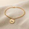 WhatsApp Image 2026-08-25 at 13.47.52 Pulseira Adulta, Personalizada com Pingentes Redondos, Banhado a Ouro