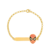 Z-spiderman.png Pulseira Infantil, Homem Aranha Personalizado, Banho a Ouro